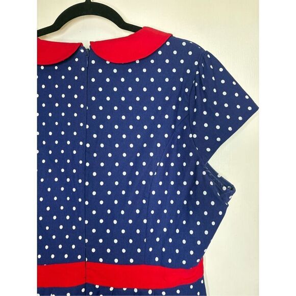 Sourpuss Retro Sailor polka dot dress size XXXL - Picture 13 of 14